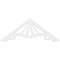 Ekena Millwork Pitch Marshall Architectural Grade PVC Gable Pediment, 36"W x 13 1/2"H x 1"P (9/12) GPP036X014X100MAR - alternate 3